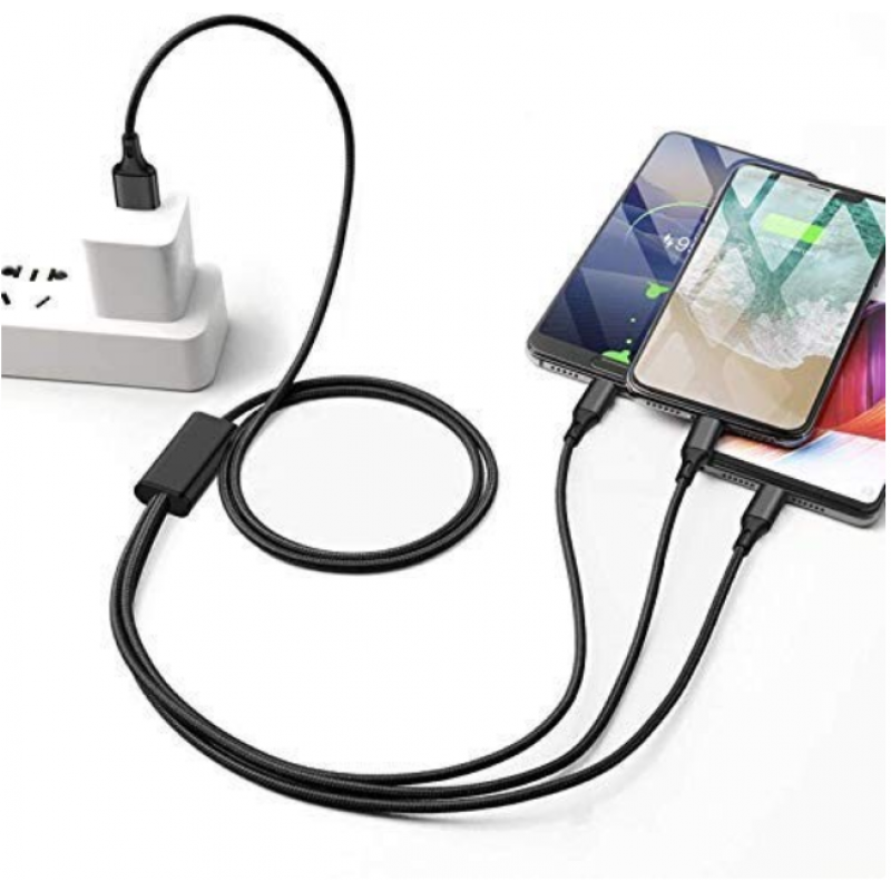 3 in 1 to USB Cable 4FT 