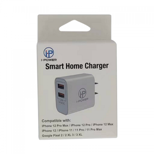 2.4A 2 Ports Home Charger colourful box
