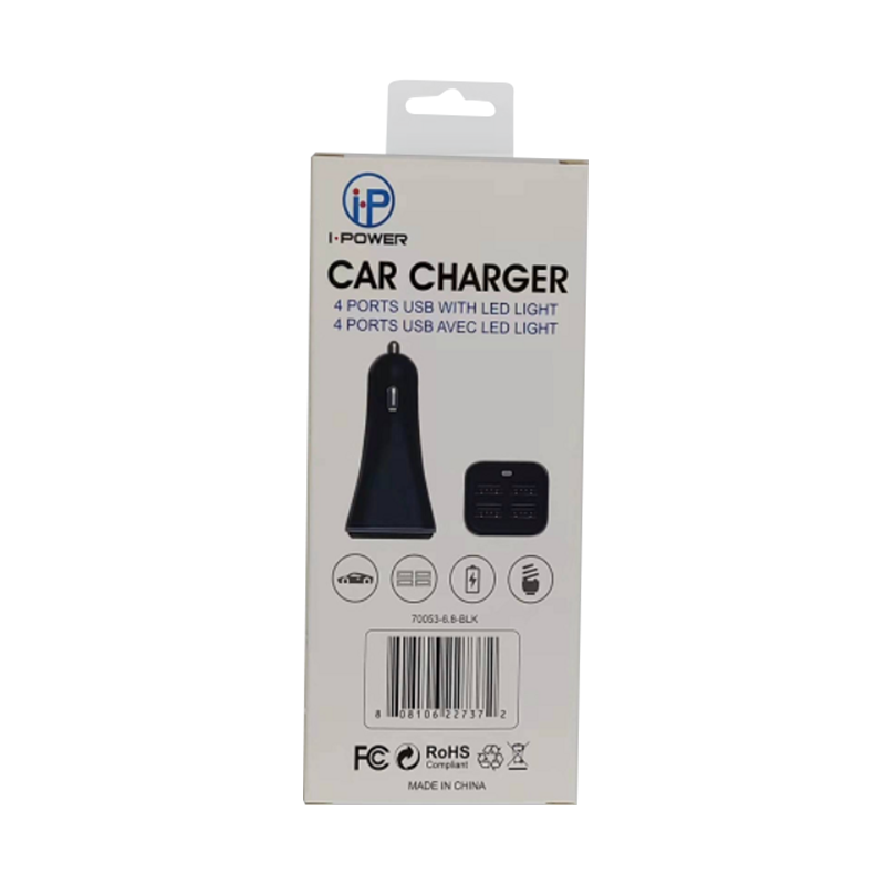 6.8A 4 Ports Car Charger 