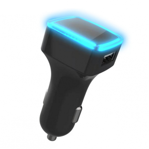 Blue Light 3.1A Car Charger