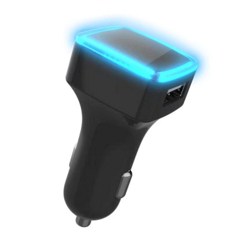 Blue Light 3.1A Car Charger