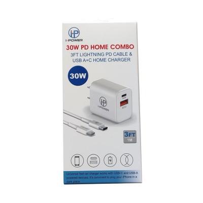 30W PD HOME CHARGER COMBO 