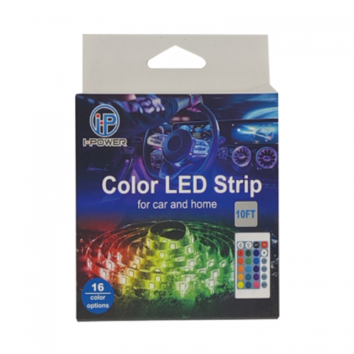 10FT Colour LED Strip for Car and Home