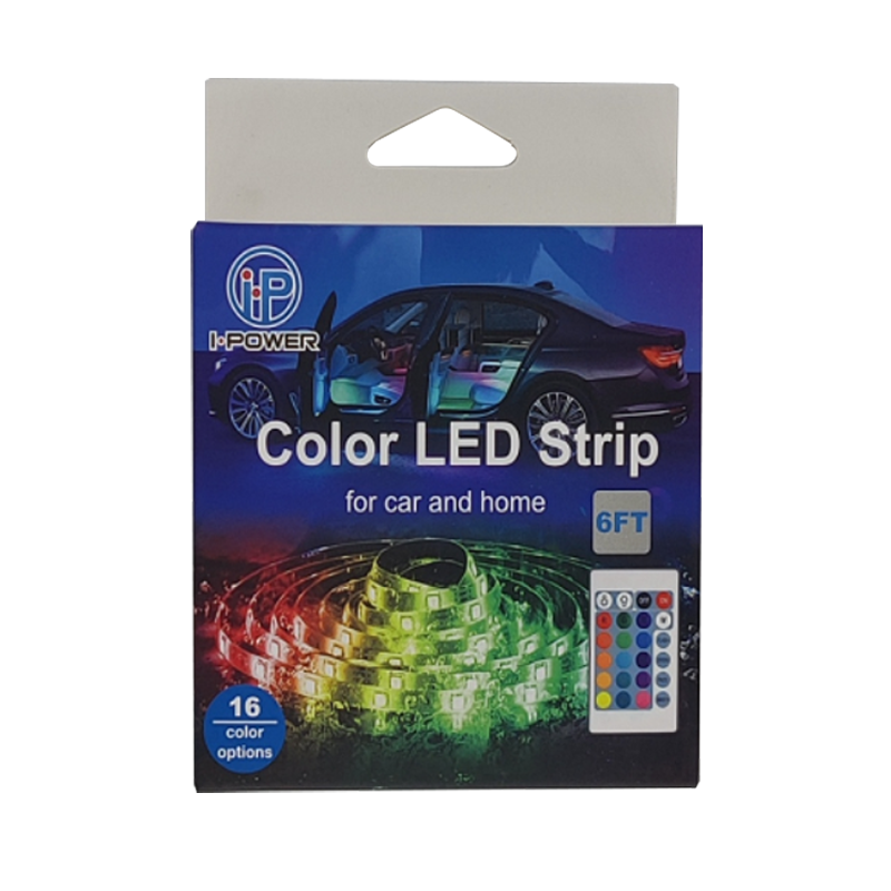 6FT Colour LED Strip for Car and Home